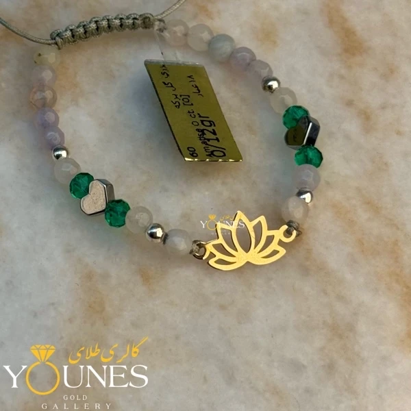 دستبند طلا لوتوس لیزری (نیلوفر)